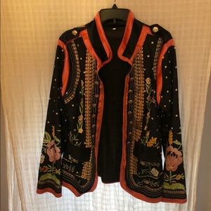 Beautiful velvet floral patterned jacket